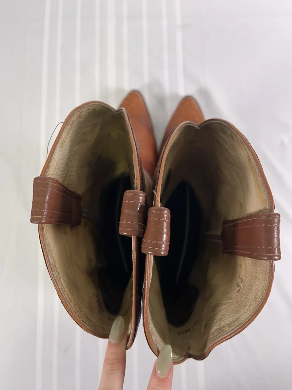 VTG 90s Tony Lama Full Quill Ostrich Cowboy Boots Brown Western Size 13 D USA